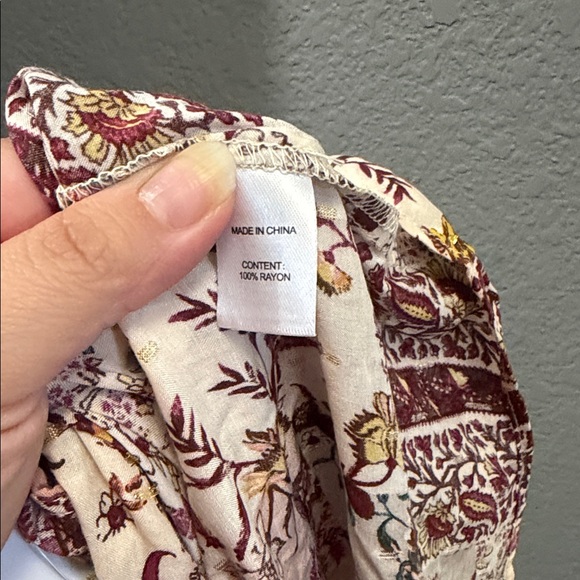 Anthropologie | DREW natural Morocco floral maxi dress size small NWT - Picture 4 of 4